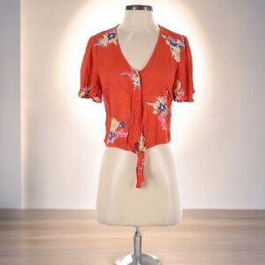 Mod Cloth Floral Crop Top | SIZE XS